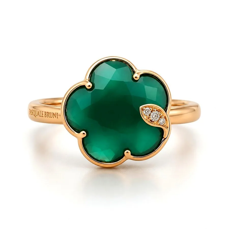 Pasquale Bruni Ring mit grünem Achat